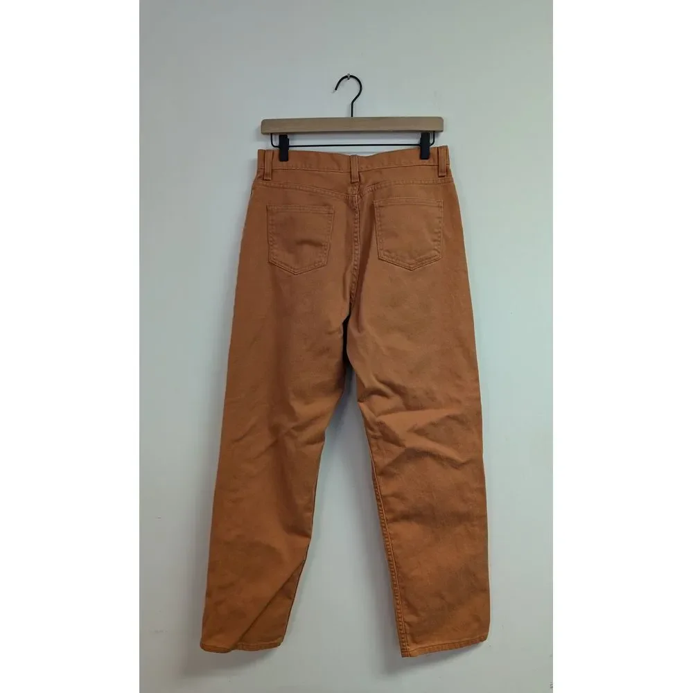 Vintage L.L. Bean Colored Straight Leg Jeans Mom‎ 90's Terracotta 12P 30